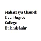 Mahamaya Chameli Devi Degree College, Bulandshahr Logo