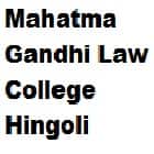Mahatma Gandhi Law College, Hingoli Logo