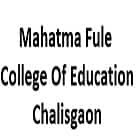 Mahatma Phule College of Education, Chalisgaon Logo