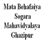 Mata Behafaiya Sogara Mahavidyalaya, Ghazipur Logo
