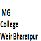 MG College, Weir Bharatpur Logo