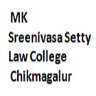 MK Sreenivasa Setty Law College, Chikmagalur Logo