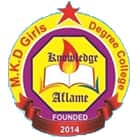 MKD Girls Degree College, Nehtaur Logo