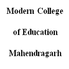 Modern College of Education, Mahendragarh Logo