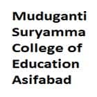 Muduganti Suryamma College of Education, Asifabad Logo