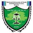 National University of Study and Research in Law, Ranchi Logo