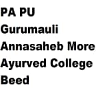 PA PU Gurumauli Annasaheb More Ayurved College, Beed Logo