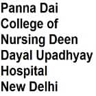 Panna Dai College of Nursing, Deen Dayal Upadhyay Hospital, New Delhi Logo