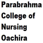 Parabrahma College of Nursing, Oachira Logo
