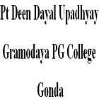 Pt Deen Dayal Upadhyay Gramodaya PG College, Gonda Logo