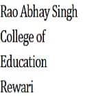 Rao Abhay Singh College of Education, Rewari Logo