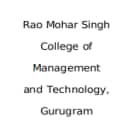Rao Mohar Singh College of Management and Technology, Gurugram Logo