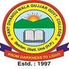 Sant Baba Dhangu Wale Gujjar Government College, Beetan Logo