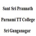 Sant Sri Prannath Parnami TT College, Sri Ganganagar Logo