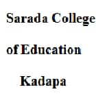 Sarada College of Education, Kadapa Logo