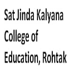 Sat Jinda Kalyana College of Education, Rohtak Logo