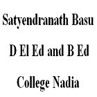 Satyendranath Basu D El Ed and B Ed College, Nadia Logo