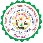Sau KSK College of Food Technology, Beed Logo