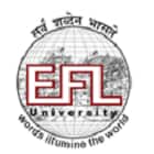 School of Distance Education, The English and Foreign Languages University, Hyderabad Logo