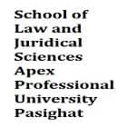 School of Law and Juridical Sciences, Apex Professional University, Pasighat Logo