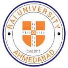 School of Law, Rai University, Ahmedabad Logo