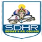 SDHR Degree and PG College, Tirupati Logo