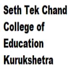 Seth Tek Chand College of Education, Kurukshetra Logo