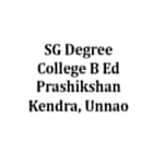 SG Degree College B Ed Prashikshan Kendra, Unnao Logo