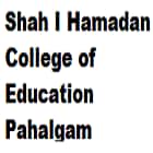 Shah I Hamadan College of Education, Pahalgam Logo