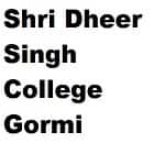 Shri Dheer Singh College, Gormi Logo