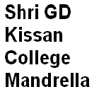 Shri GD Kissan College, Mandrella Logo