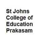 St John's College of Education, Prakasam Logo