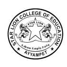 Star Lion College of Education, Thanjavur Logo