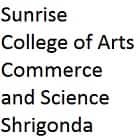 Sunrise College of Arts, Commerce and Science, Shrigonda Logo