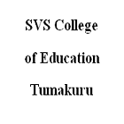 SVS College of Education, Tumakuru Logo