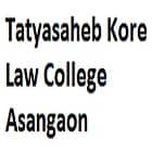 Tatyasaheb Kore Law College, Asangaon Logo