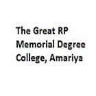 The Great RP Memorial Degree College, Amariya Logo