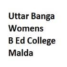 Uttar Banga Womens B Ed College, Malda Logo