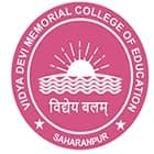 Vidhya Devi Memorial College of Education, Saharanpur Logo