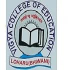 Vigya College of Education, Loharu Logo