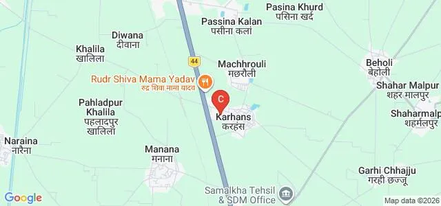 Geeta Institute of Education, Panipat Map