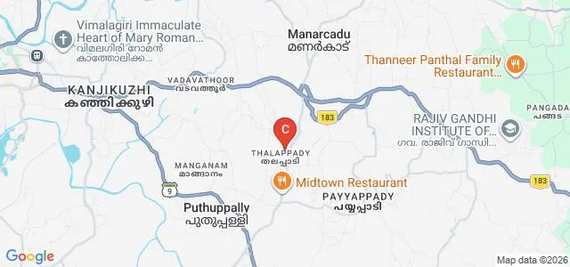 Department of Pharmaceutical Sciences, Regional Institute of Medical Sciences and Research, Kottayam Map