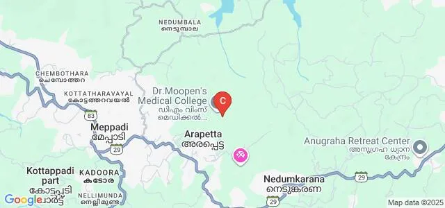 DM WIMS College of Pharmacy, Wayanad Map