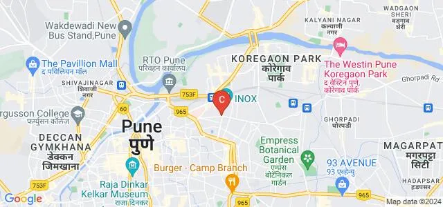 George Institute of Interior Design, Pune Map