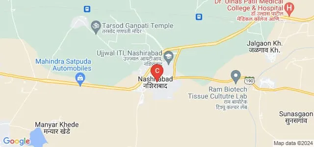 Shri Gulabrao Deokar College of Nursing, Jalgaon Map