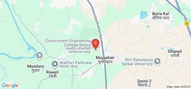 Government Engineering College, Raipur Map