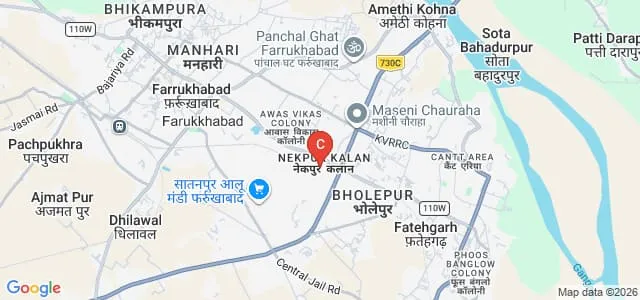 City Public Mahila Degree College, Fatehgarh Map