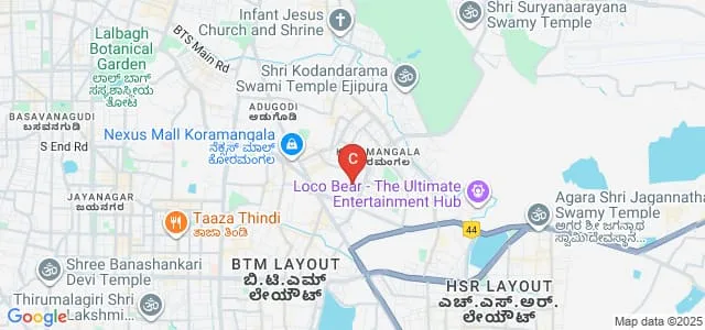 St Johns College of Nursing, Bangalore Map