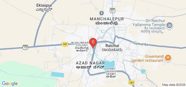 Shakuntalabai Ramachandra Rao Kasbe College of Education, Raichur Map