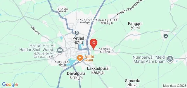 Shri RK Parikh Arts and Science College, Petlad Map